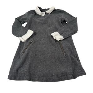BabyGap Toddler Girl 3T Grey Long Sleeve Dress 100% Cotton